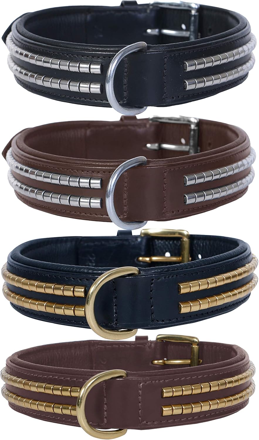 Ace Comfy Premium Clinched Padded Dog Collars (24" Collar Will Fit 18