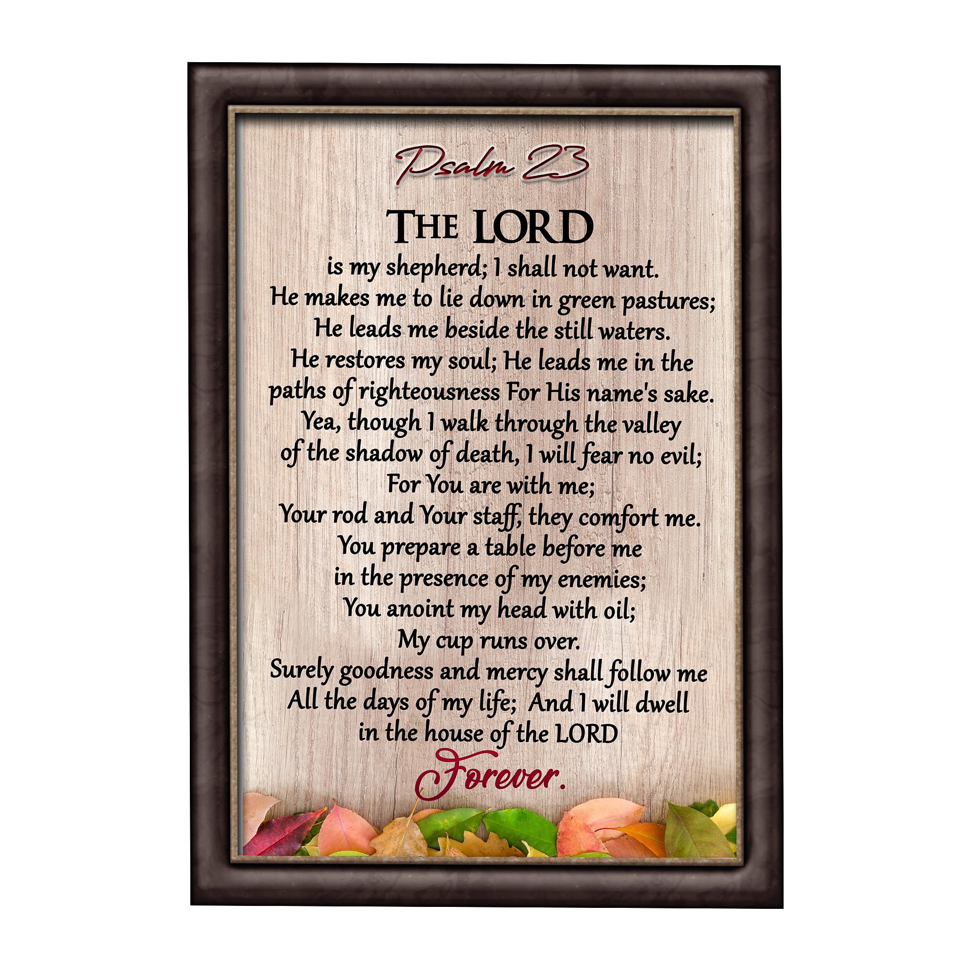 Scripture Wall Art Psalm 23 Kjv The Lord Is My Shepherd