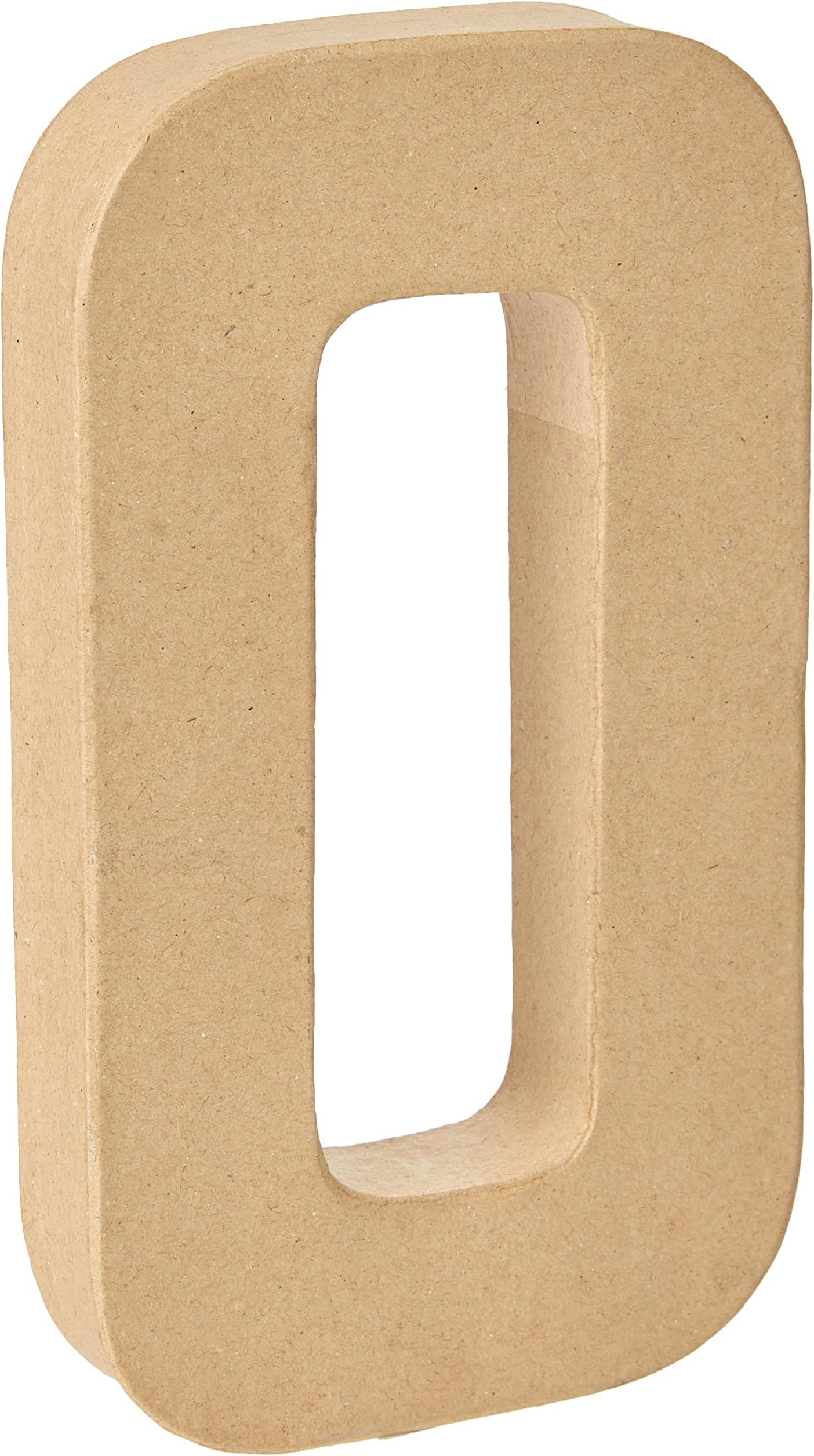 Creativ 26614 20.5 cm 1-Piece Papier Mache Letter O, Beige