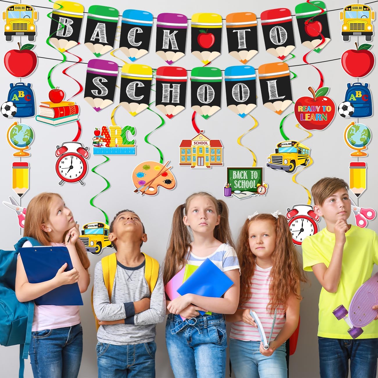 Back to School Decorations Pencil Banner for Classroom image 5