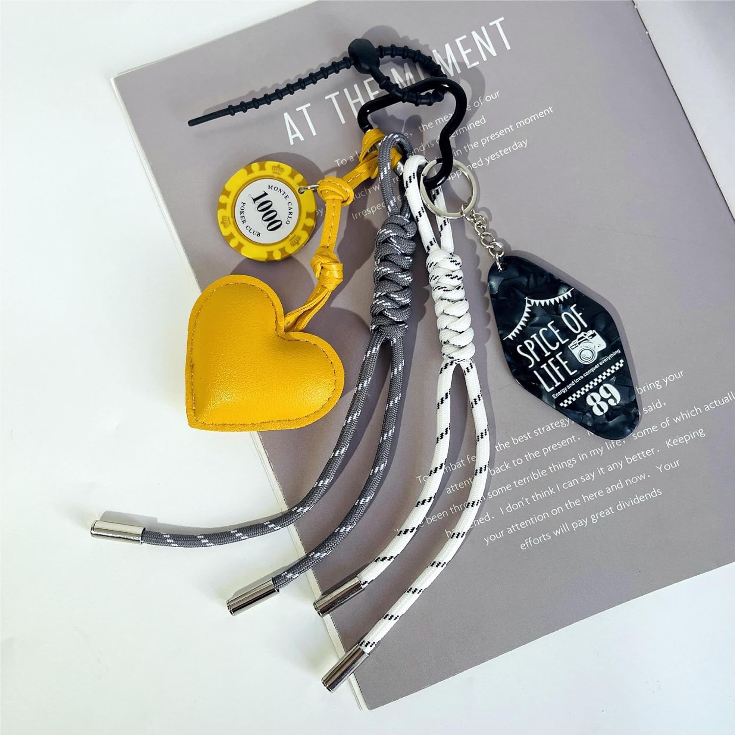 QTMY Braided Keychain Bag Charms for Handbag Purse Backpack Accessories Bogg Bag,450 - Image 3