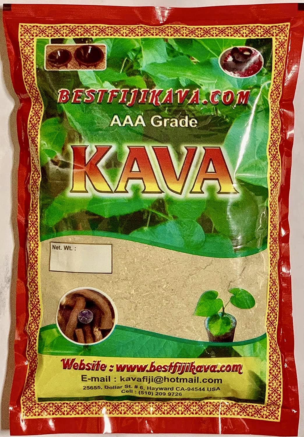 AAA Grade Waka Kava Root Powder - 1 LB | 100% Noble Kava Powder | Made from Pure Fijian Kava Kava Roots | Best Fiji 16 Ounce : Health & Household