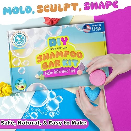 Miniatura 3 de Kit de fabricación de barra de champú para bricolaje, actividad de artesanía científica para adultos y mayores de 12 años, haz 2 barras