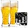 Paysky Beer Glasses Set of 2,17 oz Glasses Drinking Set, Craft Beer Glasses for Freezer Supply Aroma Retention, Tall Beer Cup