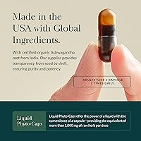 Vista 4 de Gaia Herbs Raíz de Ashwagandha - Suplemento para aliviar el estrés y apoyar el sueño - Apoya niveles de energía equilibrados y perspectiva positiva*