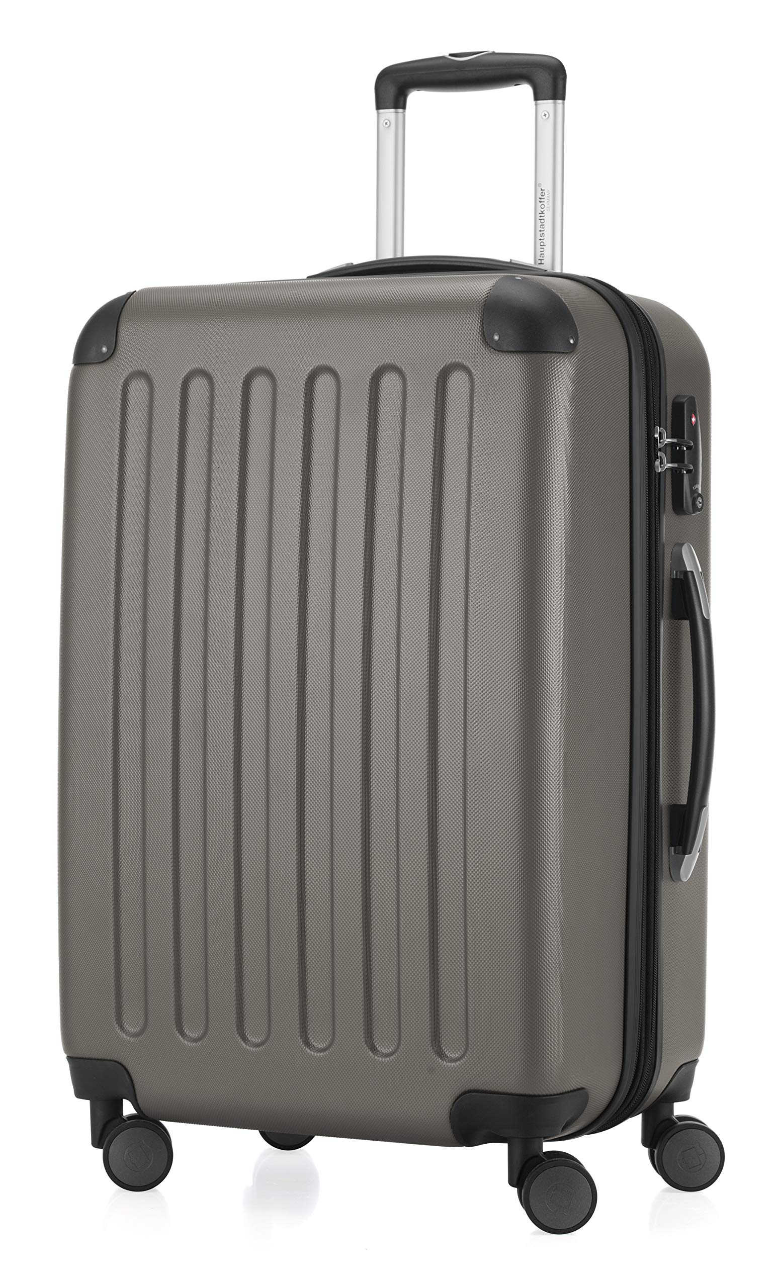 HAUPTSTADTKOFFER - Spree - Maleta rígida, Trolley expandible, Equipaje de Viaje, 4 Ruedas Dobles, TSA, 65 cm, 74 litros, Champán — view 318