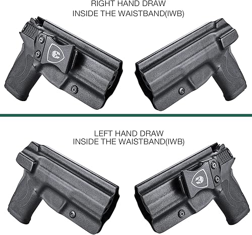 Miniatura 2 de M&P Shield EZ Holster, IWB KYDEX Holster Opcional Smith & Wesson M&P 0.354 in Shield EZ & S&W M&P 380 Shield EZ Pistol, funda interior de la cintura