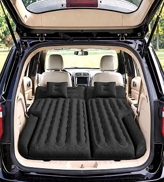 Umbrauto 78.7" SUV Air Mattress| Inflatable Car Bed for Back Seat with Rear Seats Folded| Extended Airbed for Cargo Area Camping Only Fits Mid & Full Size SUVs, Minivans Not for Compact SUVs