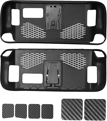 Miniatura 6 de BECONNA Protective Case for Steam Deck,TPU Protective Cover with Full Protection, Shock-Absorption, Non-Slip,Anti-Scratch Design, 6 Button Stikers