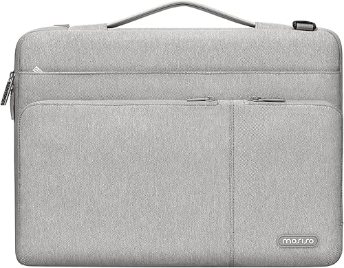 Miniatura 8 de MOSISO 360 - Bolsa de hombro protectora para laptop compatible con MacBook AirPro, portátil de 13-13.3 pulgadas, compatible con MacBook Pro de 14
