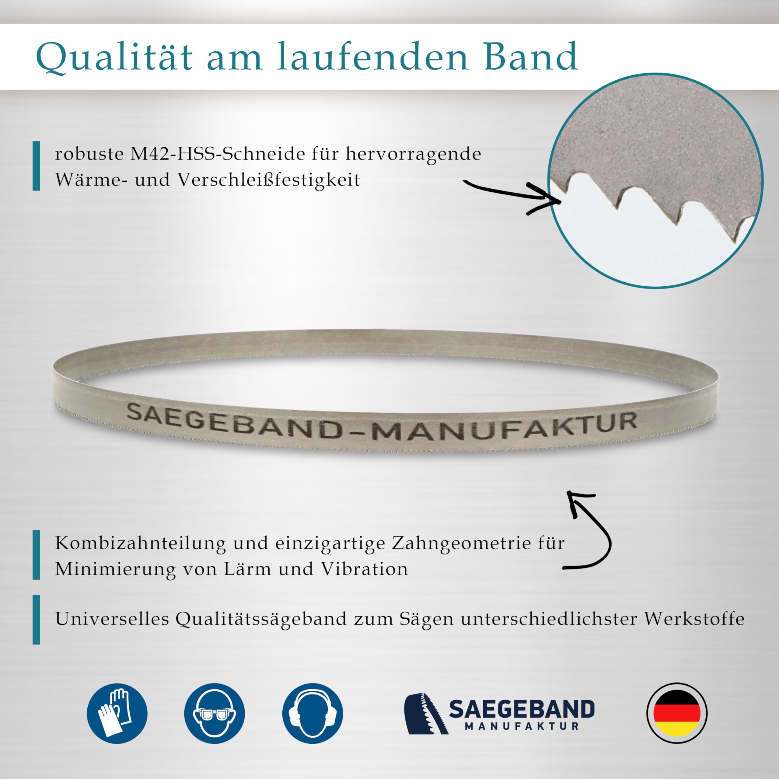 3 x Bimetall Sägeband 733 x 13 x 0,5 mm mit 14/18 ZpZ für Akku Bandsäge Bosch GCB 18 V-Li Prof.