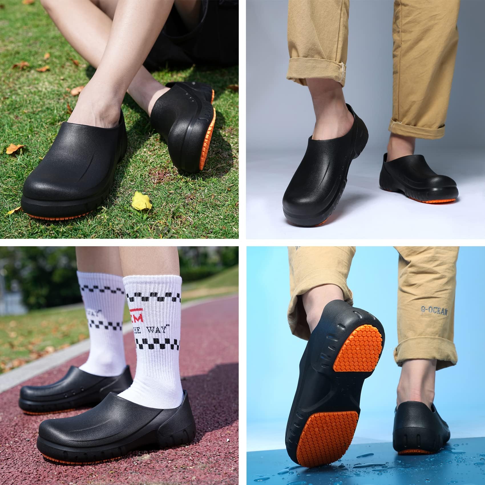 Bella Bays Gartenschuhe Gartenclogs Unisex-Erwachsene Clogs schwarz