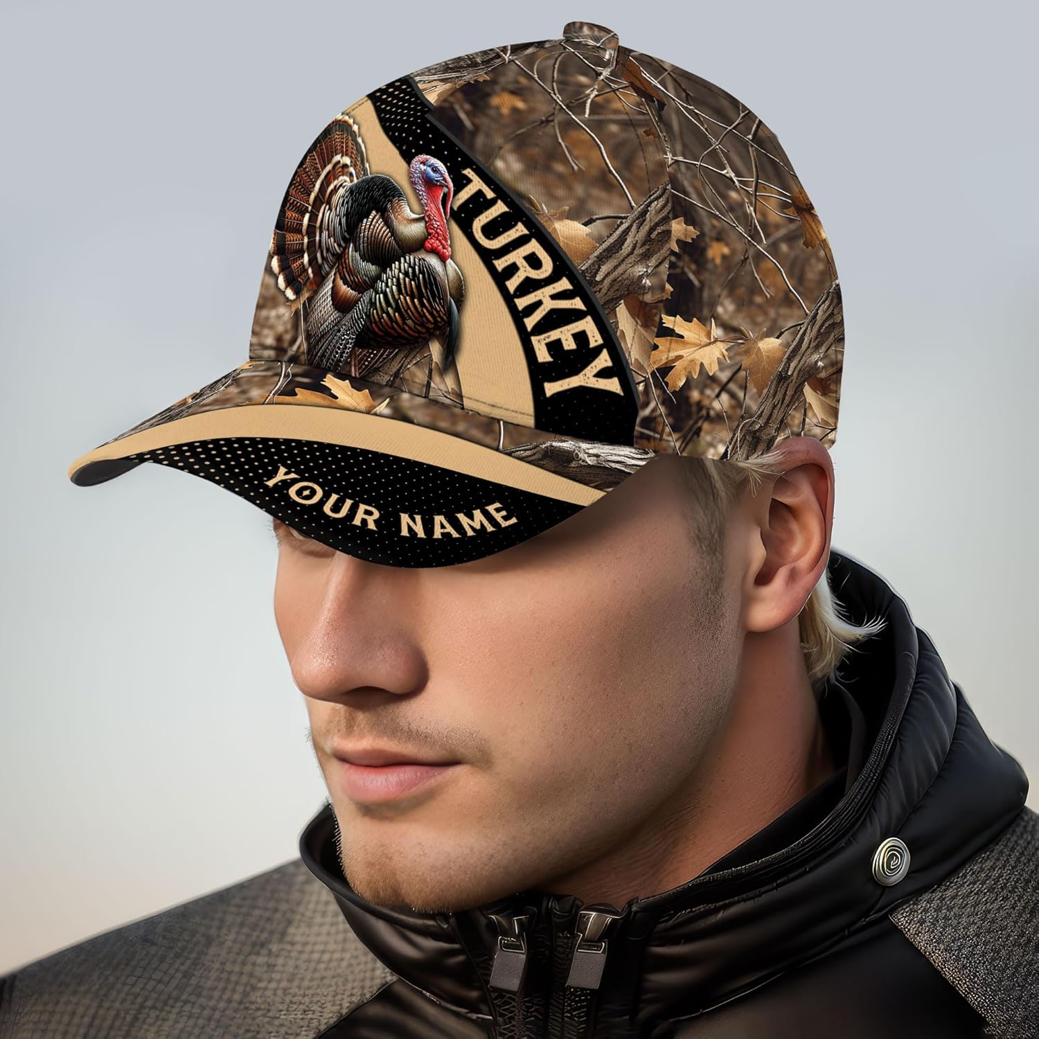 Personalized Baseball Cap, 3D Printed Hunting Cap for Men, Unisex Ball Caps, Camoflauge Gift Caps for Men