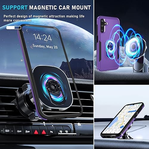 Miniatura 7 de Janmitta Compatible con Samsung Galaxy A14 5G Funda con Protector de Pantalla + Protector de Lente de Cámara, Funda de Teléfono de Cuerpo Completo