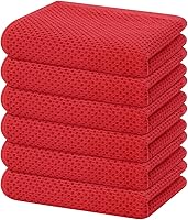 Vista 179 de Homaxy Paños de cocina de 100% algodón con tejido de gofre, ultra suaves, absorbentes, de secado rápido, 12 x 12 pulgadas, paquete de 6, albaricoque
