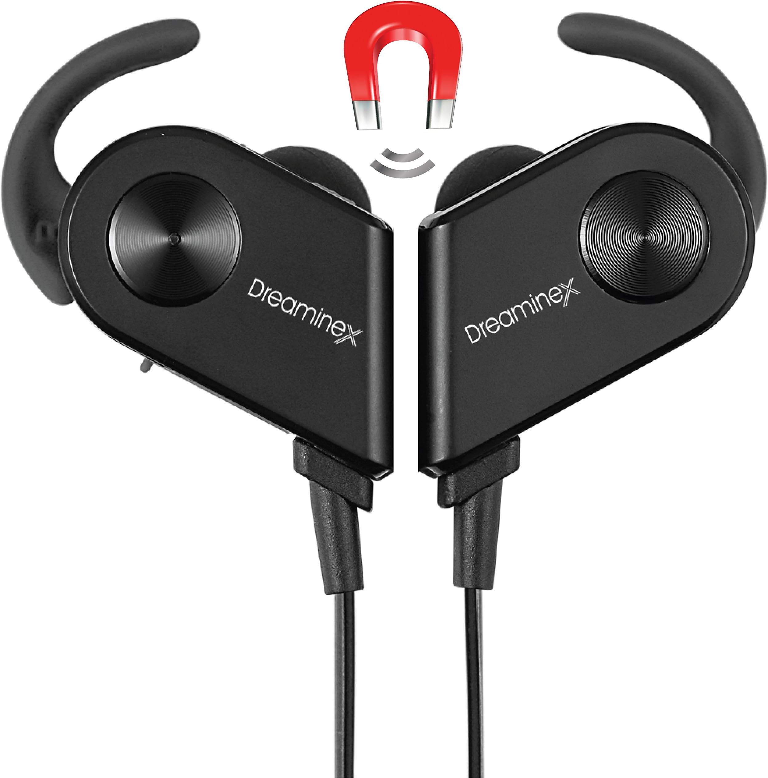Dreaminex Noise Cancelling Wireless Bluetooth Headphones with Built in Microphone - Black