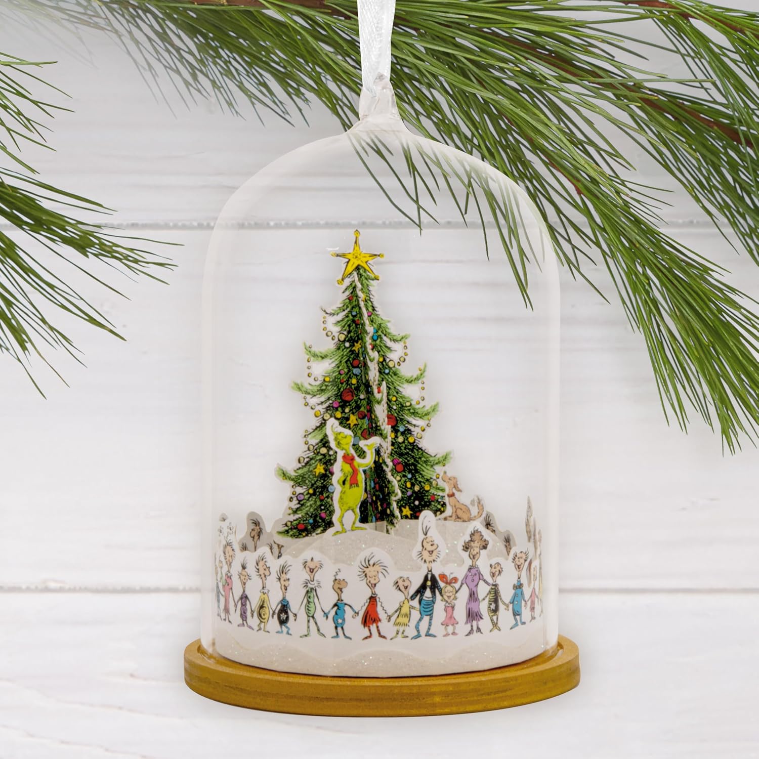 Hallmark Signature Grinch Christmas Ornament (Whoville Christmas Tree) image 3