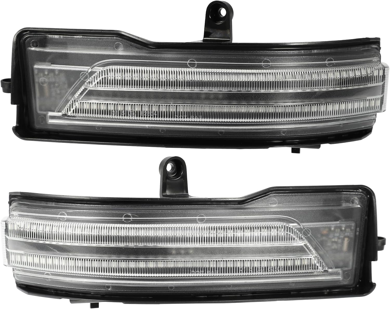 LED Side Mirror Turn Signal Light Clearance Lamp Door Rearview Wing Mirror Blinker 68402096AA 68402097AA for Ram 1500 2019-2022 Yellow LED Clear Lens 1 Pair