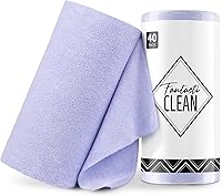 Vista 12 de Fantasticlean Rollo de paño de limpieza de microfibra, paquete de 40, toallas de microfibra extraíbles, 12 x 12 pulgadas, reutilizables, lavables