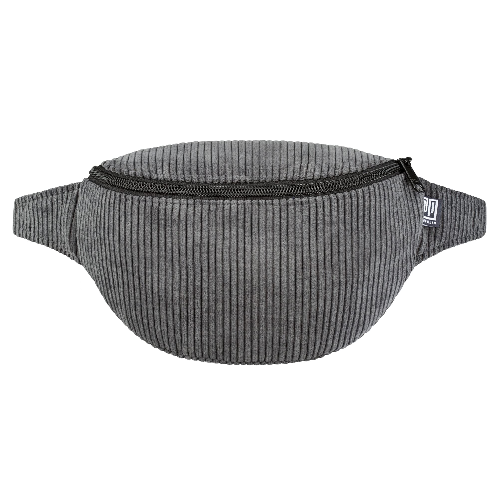 Bauchtasche, Cord Grau, Klassisch, Vegan, Handmade in Berlin für Damen, Herren, Unisex. Hipbag, Crossbody Bag, Schultertasche, Hüfttasche