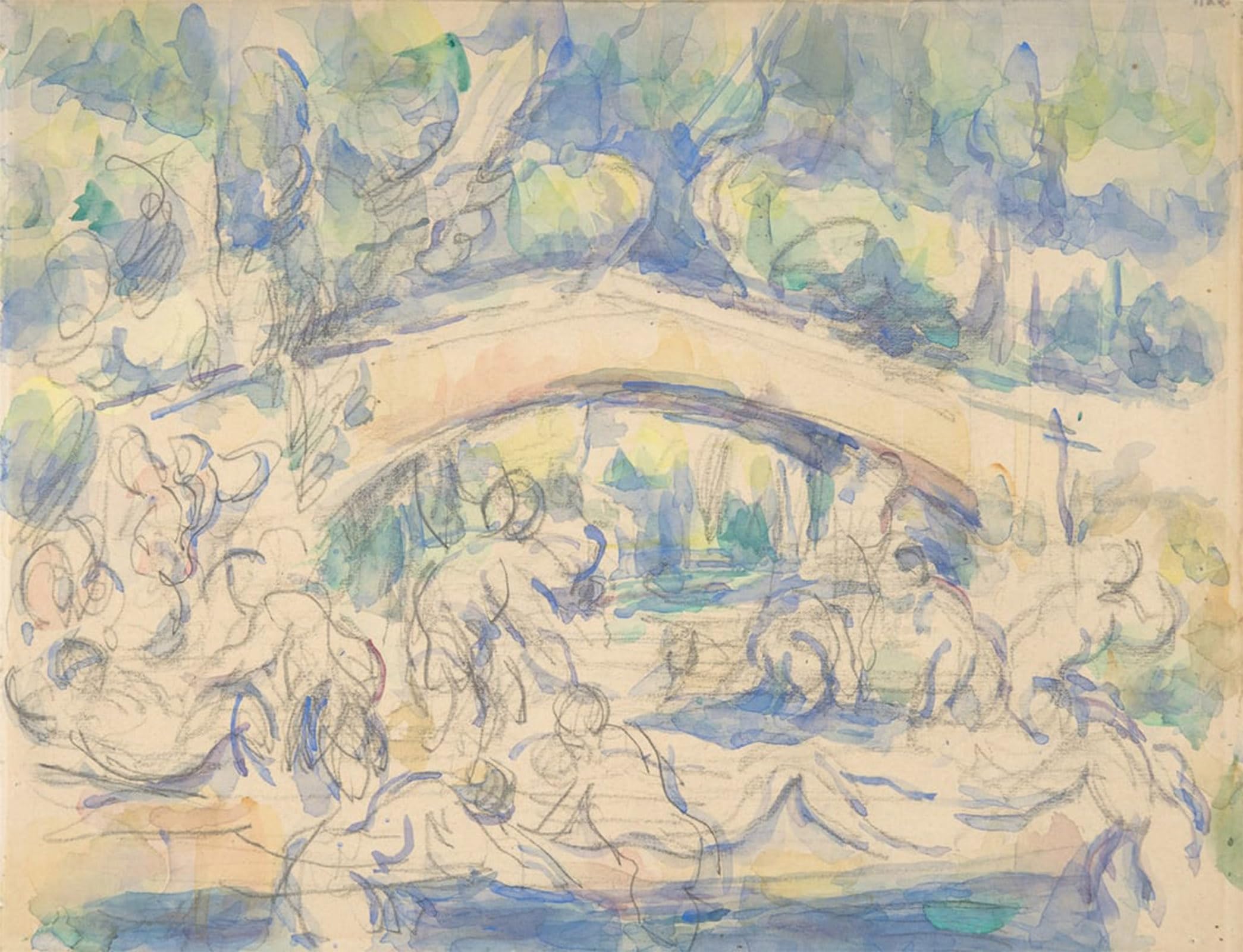 ARTXLXXBN Famous Painting Art Wall Decor Abstract Art Picture Bathers by Paul Cézanne Animal Pictures for Home Decor 60x90cm