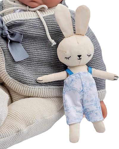 Miniatura 5 de JC Toys La Baby Original Gray Collection Set de regalo  Cuerpo suave con peso de 17 pulgadas  Fabricado en España  Como un bebé real  Ojos azules