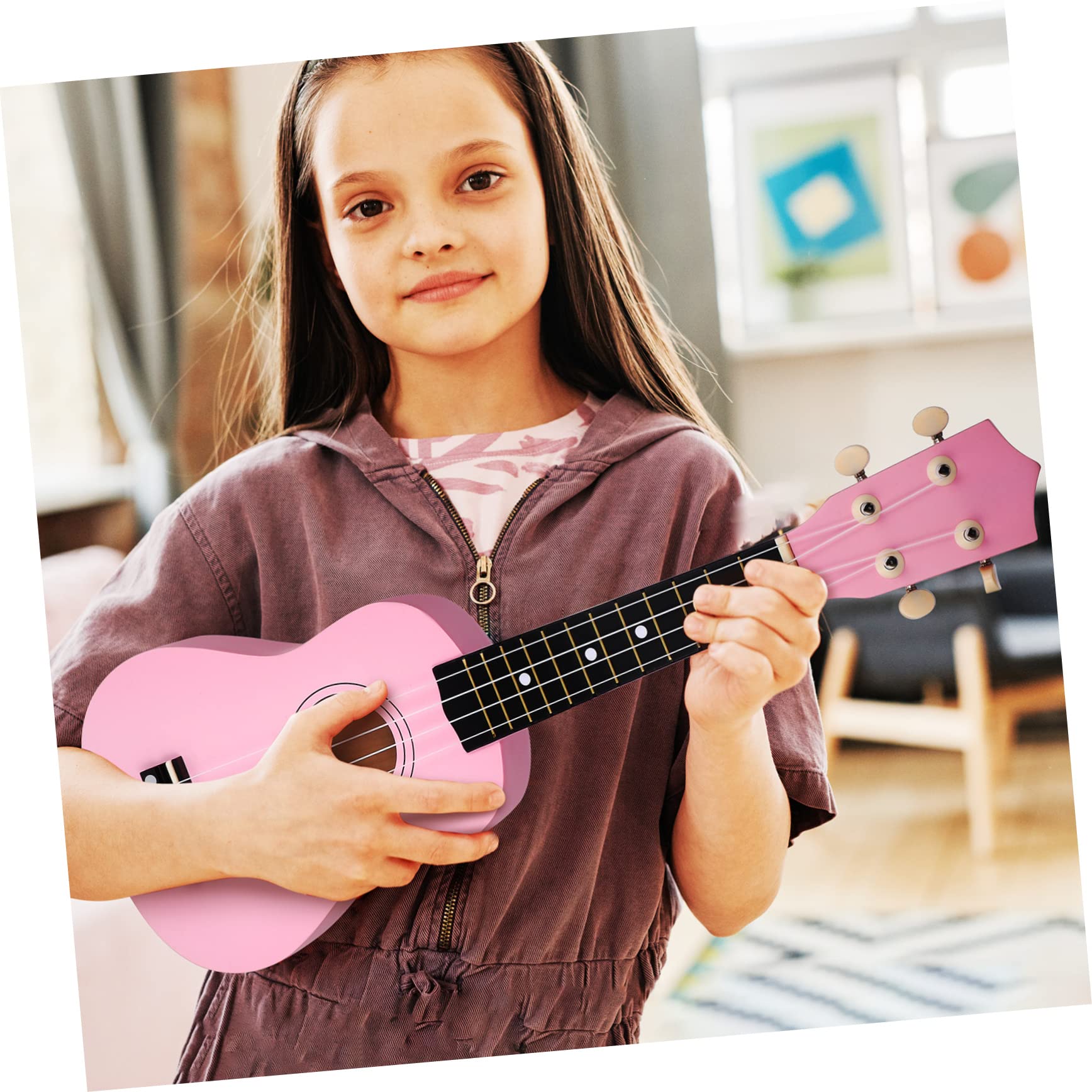 BESTonZON 21 Ukulele Dla Początkujących Sopran Ukulele Dla Dzieci Początkujący Sopran Dla Dorosłych Hawajski Instrument Małe