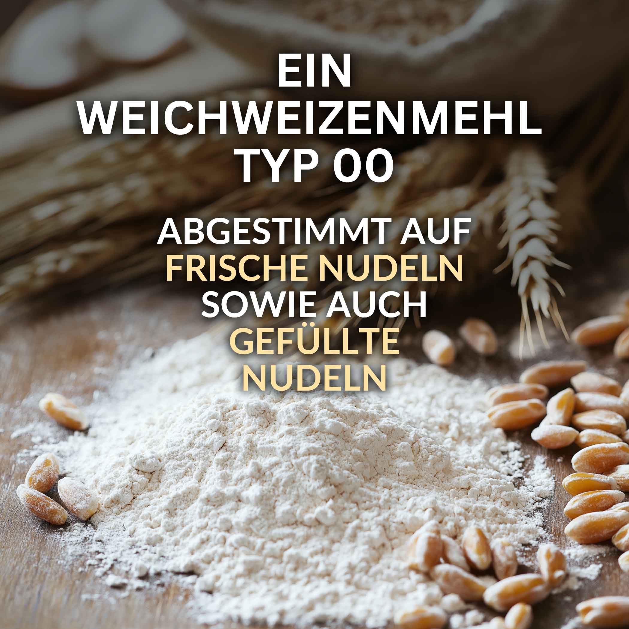 DELICRET - Pastamehl Set | 3x 1kg Pasta Mehl Typ 00 + 3x 1kg Semola Rimacinata von der Mühle Molino Dallagiovanna | Nudelgriess hartweizengrieß nudelmehl