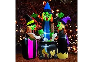 Halloween Inflatable Decoration: Enchanting 6-Feet Witches for a Bewitching Ambiance