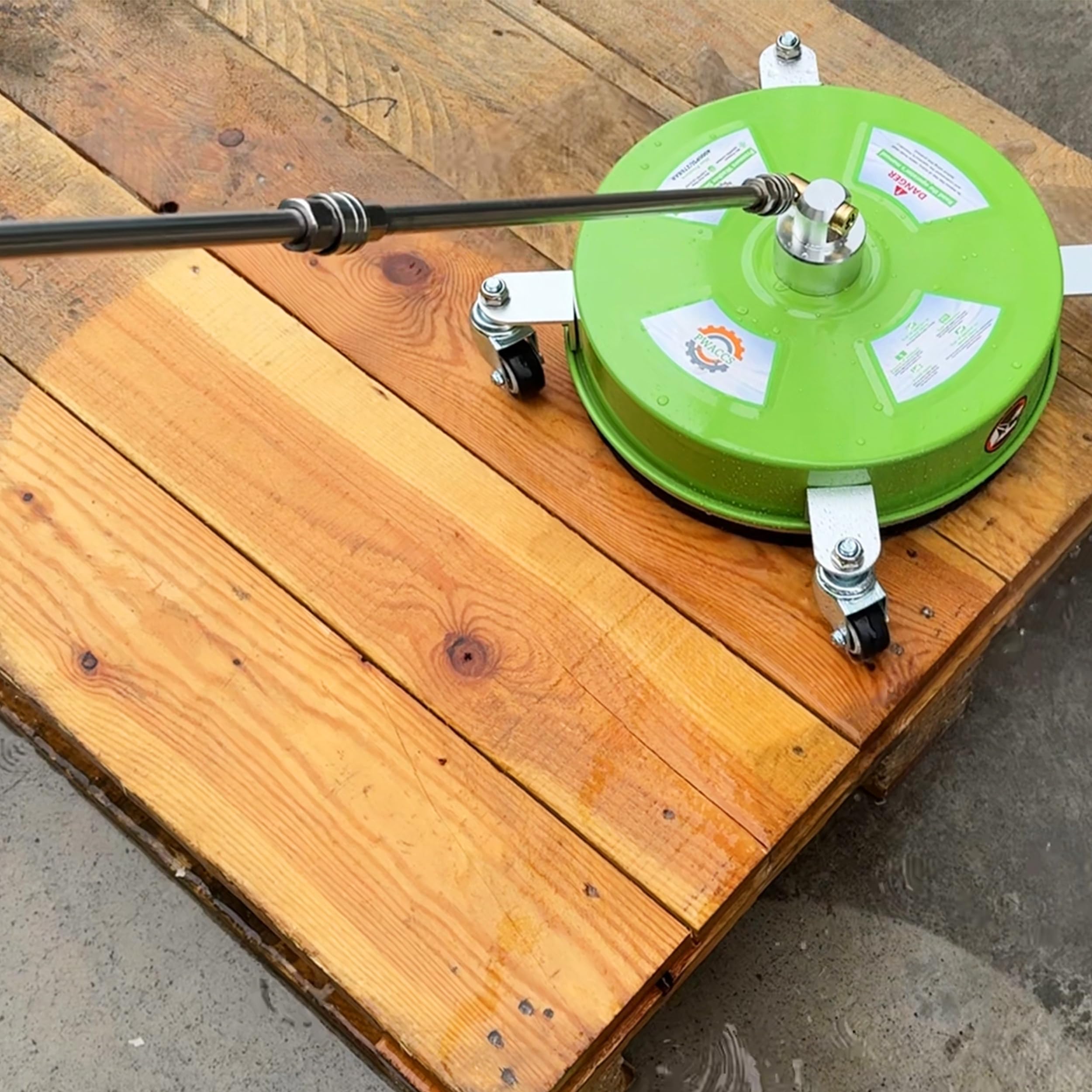 PWACCS Limpiador de superficies de lavado a presión de 14 pulgadas, limpiador de superficies de acero inoxidable para lavadora eléctrica, accesorio de lavadora a presión para limpiar calzadas, patios,