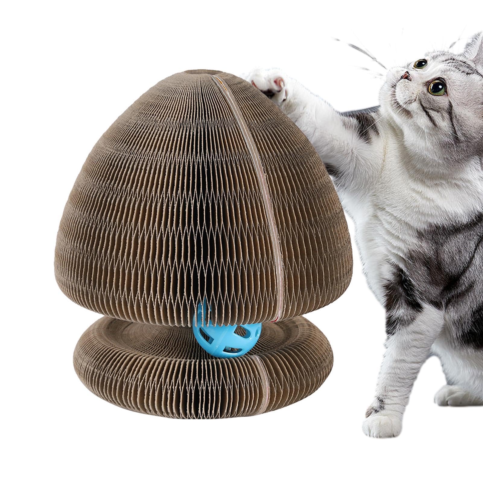 Griffoir pour chat interactif en carton ondulé résistant pour protéger vos meubles
