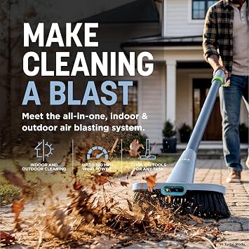 Shark BlastBoss All-in-One Cordless Air Blasting System, Sky AB2111UKBL