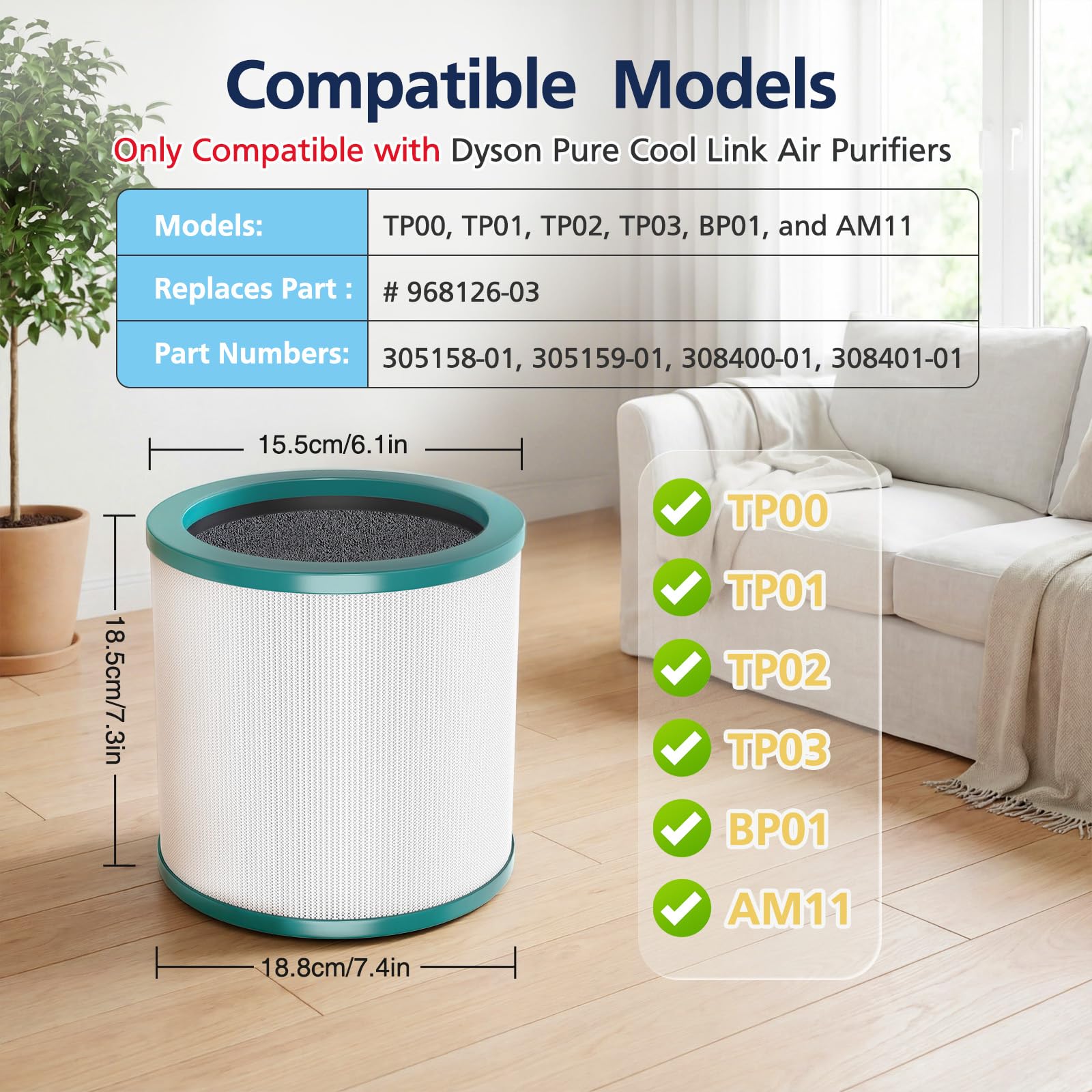 Amazon.co.jp: TP01 TP02 AM11 フィルター 交換用 HEPA エアフィルター