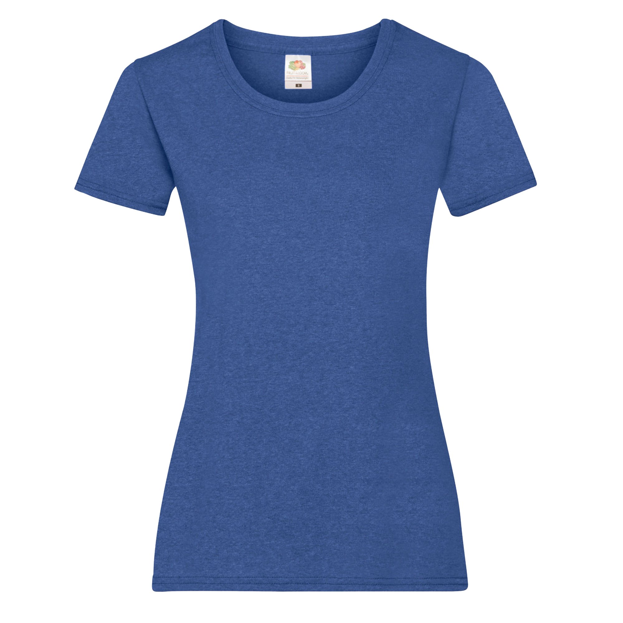 Fruit of the Loom Ladies/Womens Lady-Fit Valueweight Short Sleeve T-Shirt (XS) (Retro Heather Royal)