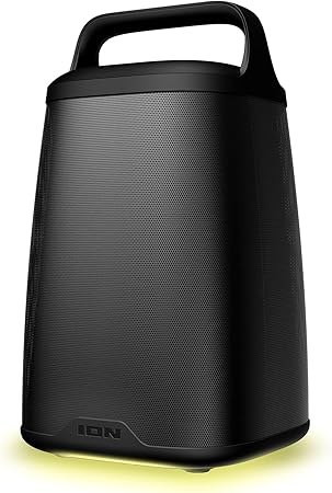 ion audio acadia 30 watt bluetooth speaker waterproof 360 degree stereo sound multi color led lights bass boost model isp134a