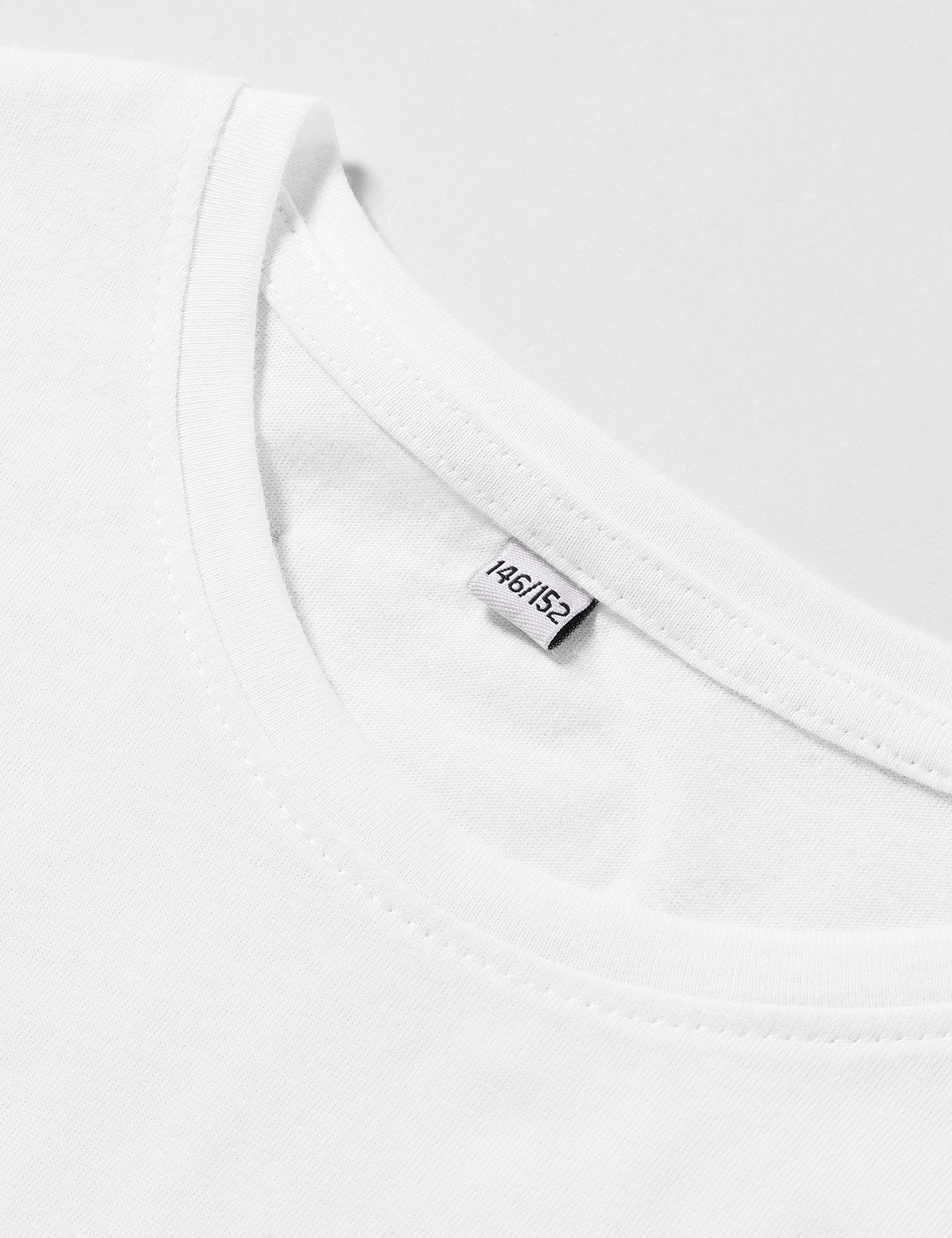 Build Your Brand T-shirt dziewczęcy, biały, 146-152