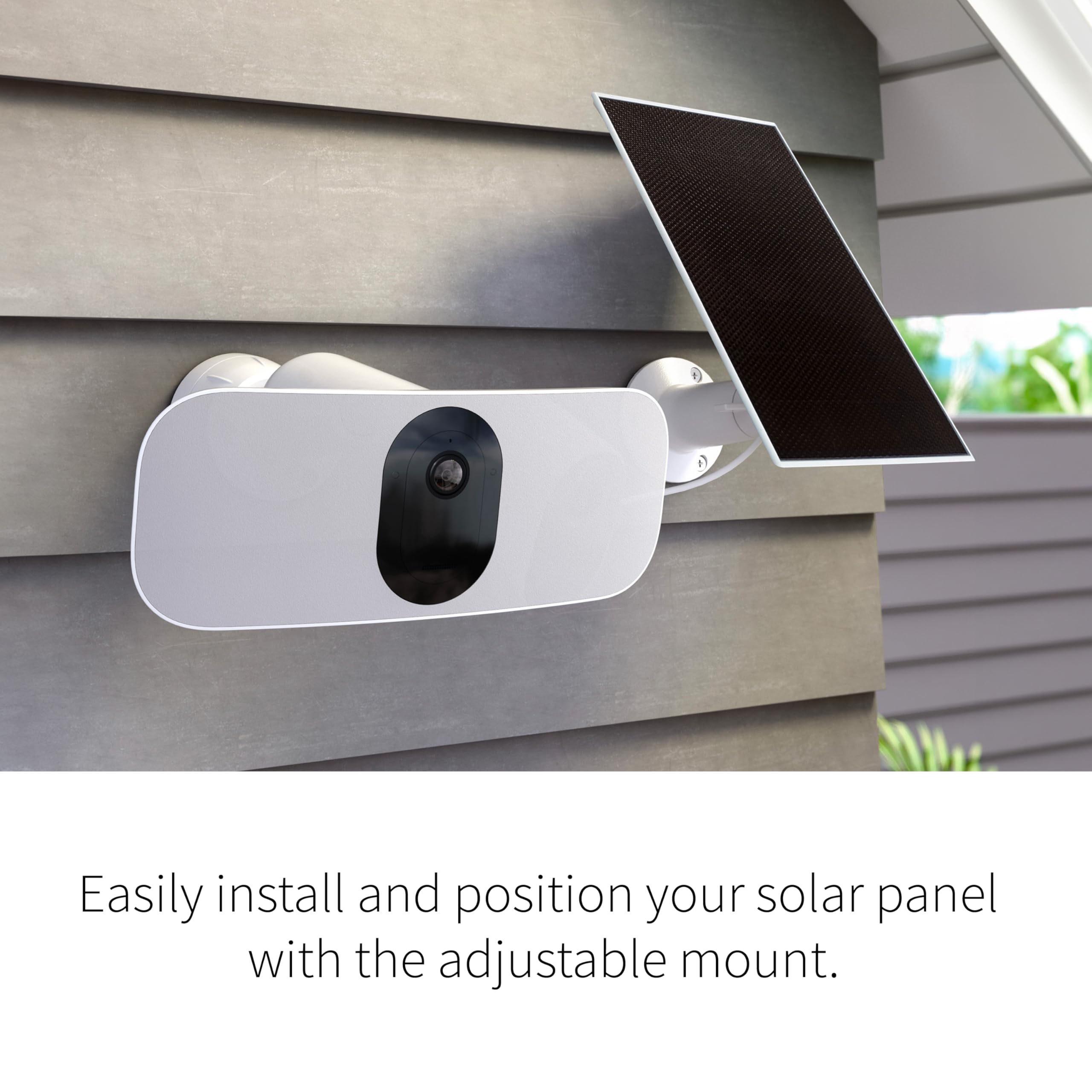 Arlo Caricatore per pannello solare, accessorio certificato Arlo | Resistente alle intemperie, facile da installare, bianco (2025)