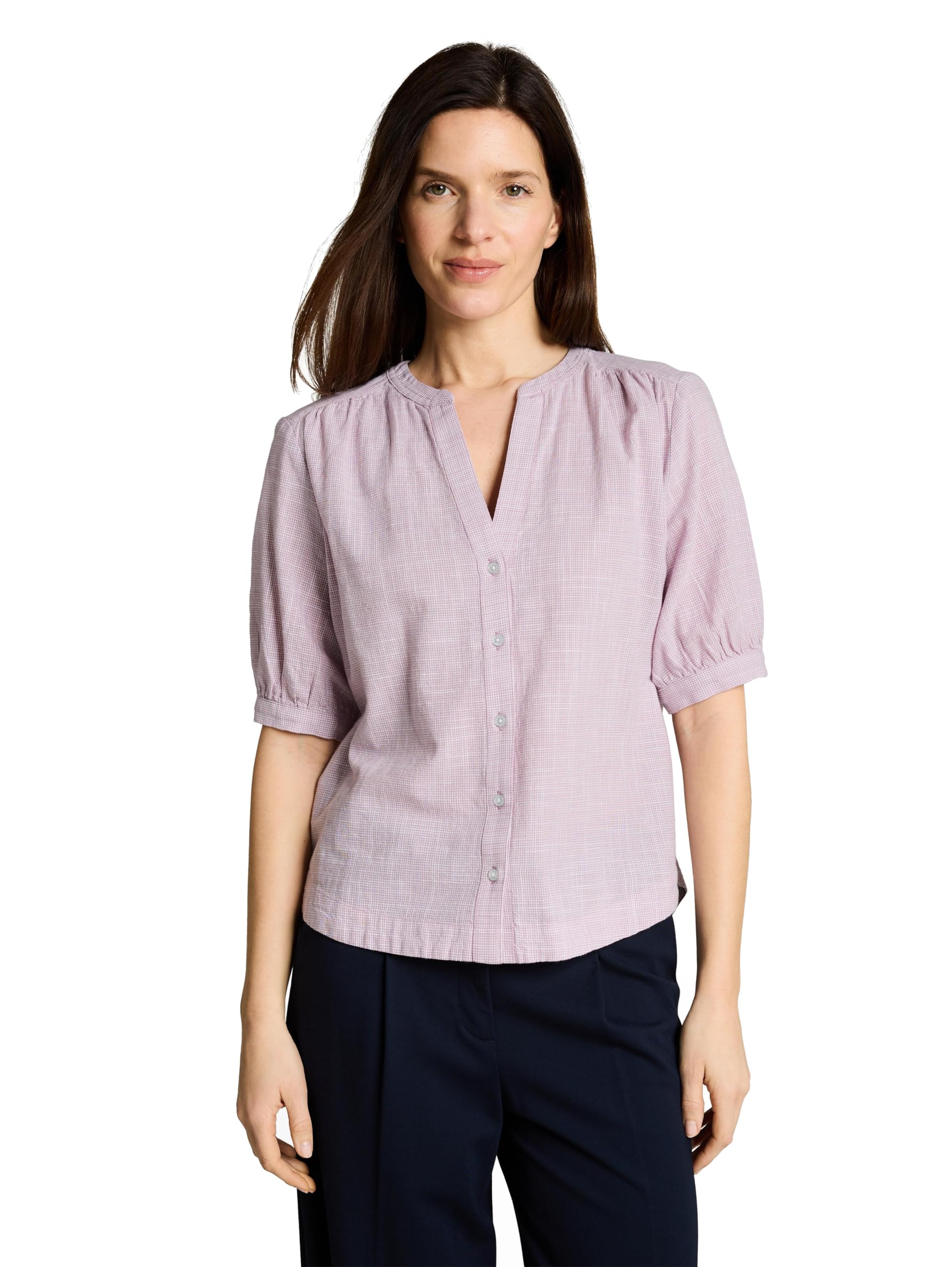 Tom Tailor Damen Bluse aus Baumwolle