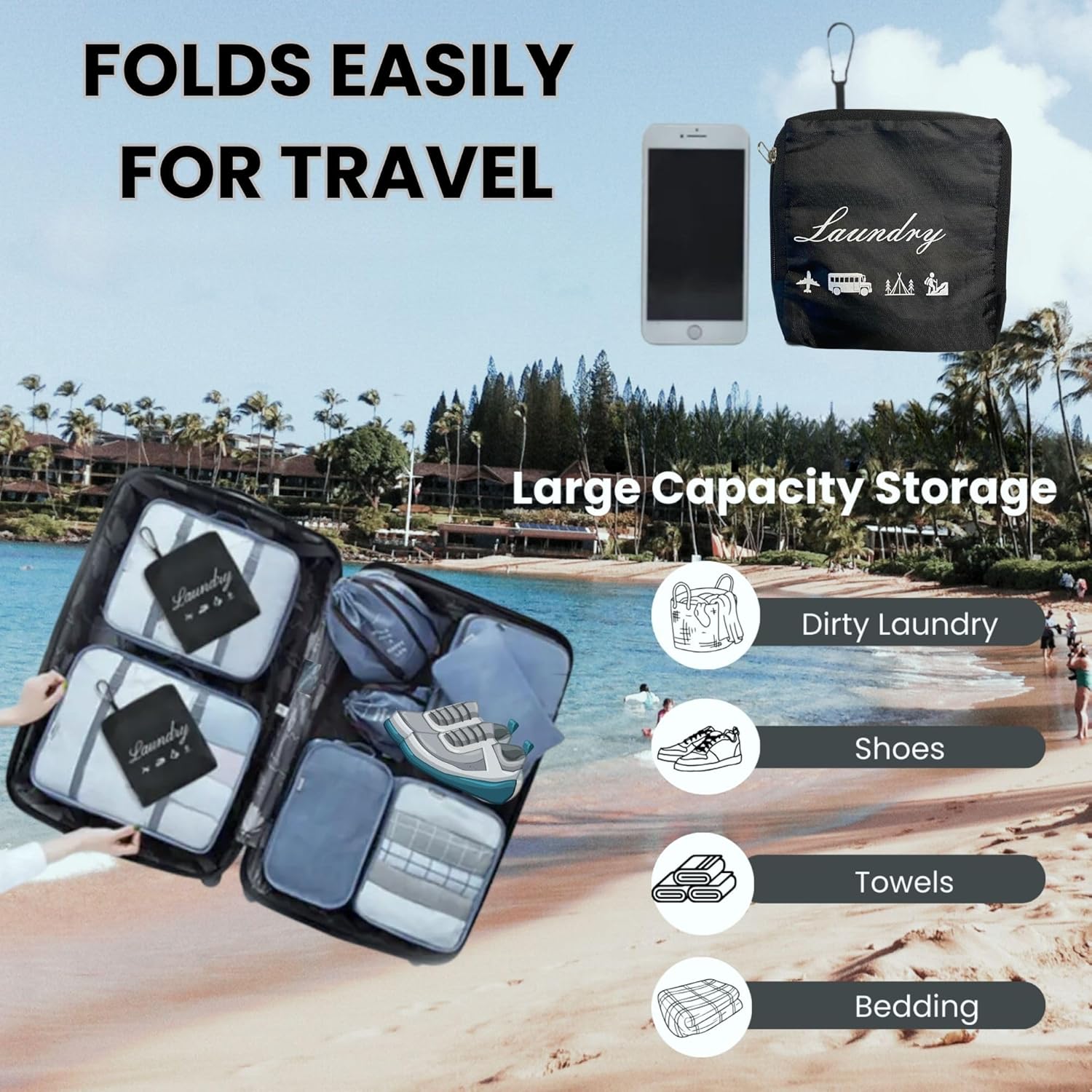 Travel Laundry Detergent Sheets Kit – 30-Count Laundry Detergent Sheets for Sink & Machine Wash, Portable Clothesline and Travel Laundry Bag Great for Cruises, Camping & Backpacking - Image 9