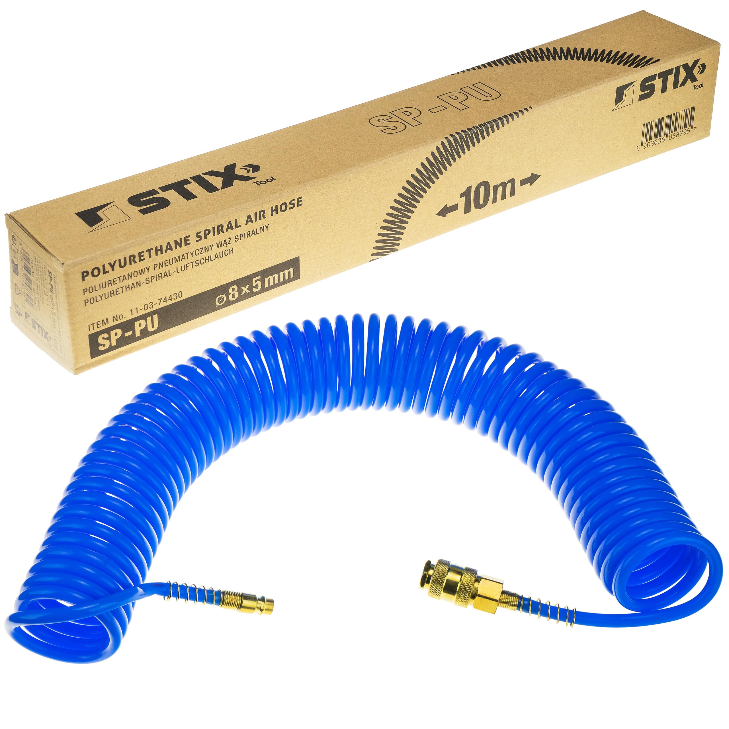 STIX Pistolet do pompowania kół PSAIR-2 0-18 bar z wężem PU 10m