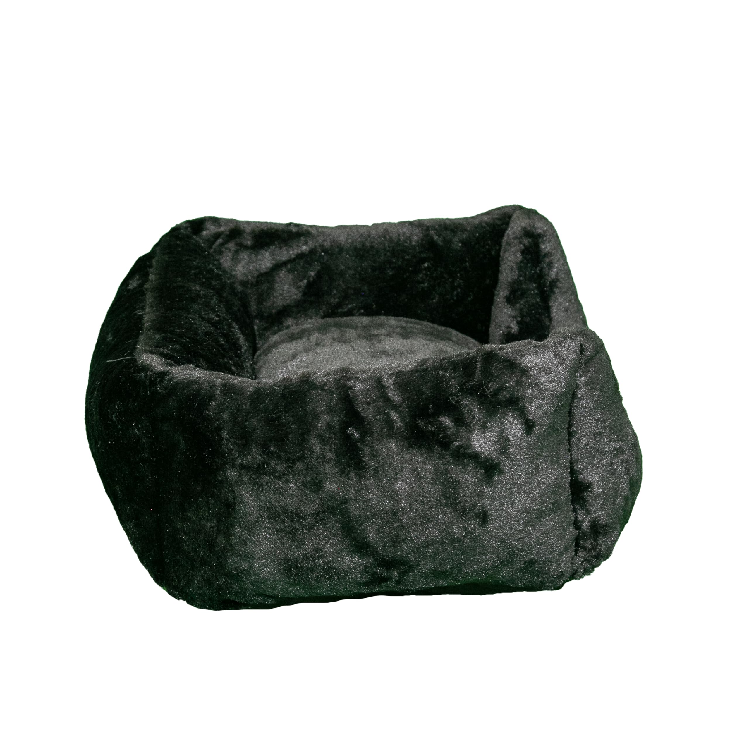 Chacon Cama Cuadrada Confort Pelo Negro (55x45x23 cm)