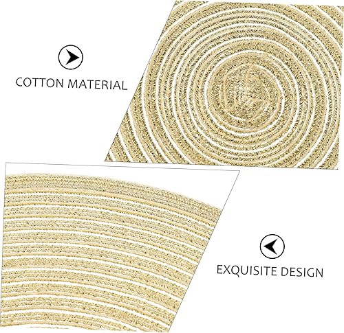 Miniatura 3 de 4 manteles individuales tejidos, tapete, decoración de boda, para ceremonia, bandeja de servicio, mesa de comedor, taza de café, tapete delicado de