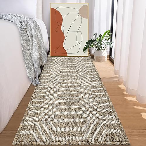 Miniatura 2 de REFETONE Alfombra de pasillo, 2 x 8 pies de largo, tapetes para interiores para pasillos, alfombra de entrada de goma antideslizante, alfombra