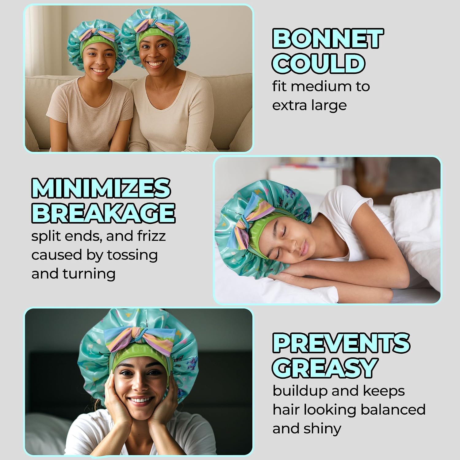 Discover Premium Double Layer Silk Satin Bonnets Designed for Hair Protection, Moisture Retention, and All-Night Comfort