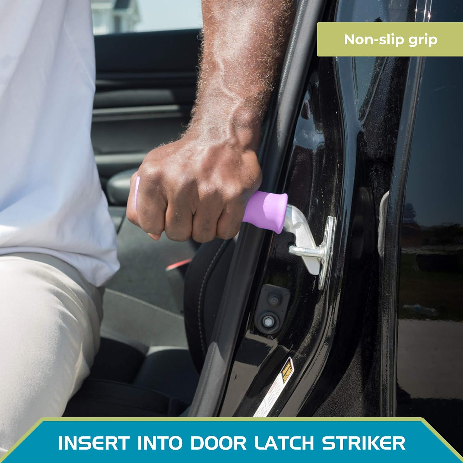 Able Life Auto Cane, Portable Vehicle Support Handle, Standing Mobility Aid, Car Assist Cane Grab Bar, Lavender : Health & Household