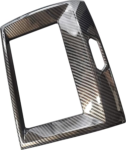 Miniatura 5 de ruihe Cubierta de marco de navegación central interior de color de fibra de carbono para Ford Ranger 2015 2016 2017 2018 2019 2020 2021