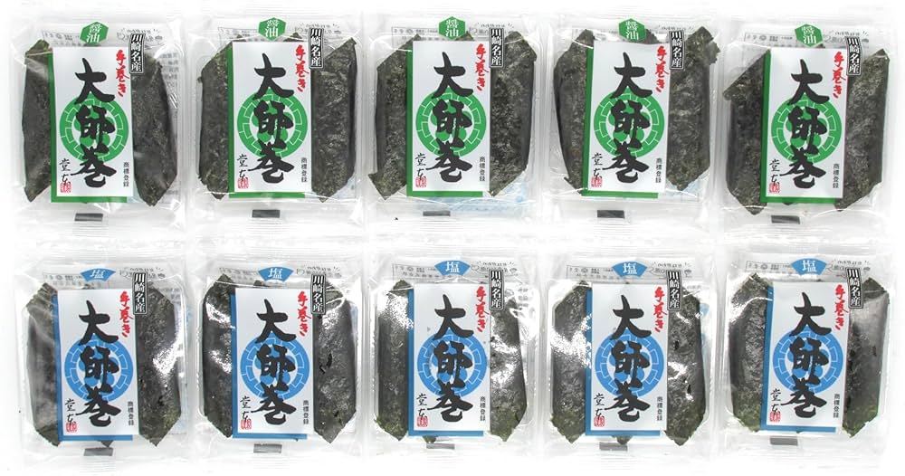 Amazon.co.jp: 10袋セット 大師巻 1袋 3本入り 10袋セット 醤油