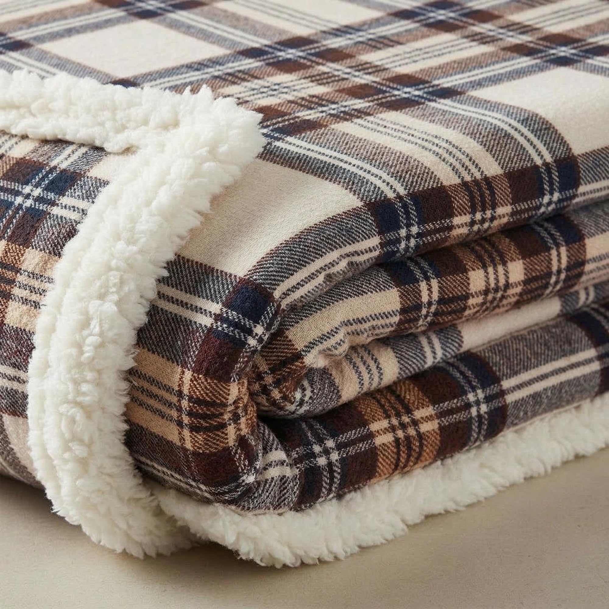 布団・毛布 New Low Low Flannel Sherpa Large Blanket Amazon.com: Eddie Bauer - Sherpa Throw Blanket for Couch 50x60