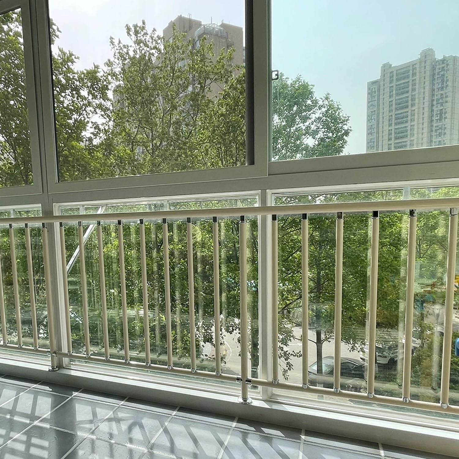 Rejas para ventanas interiores y barras de seguridad extra anchas de protección 8