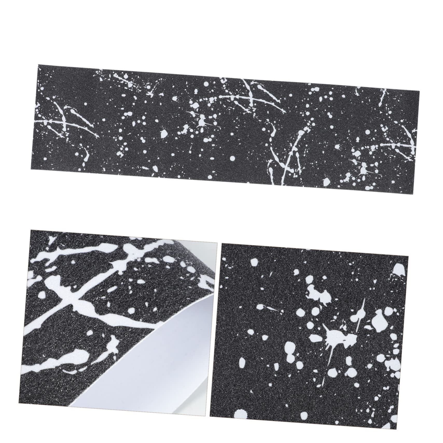 UKCOCO Frosted Grip Tape Do Skateboardu Klej Dekoracyjna Taśma Grip Do Hulajnogi i Longboardu Łatwy Montaż i Demontaż Czarno Biała